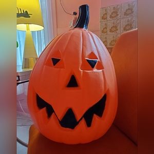 Vintage pumpkin blow mold